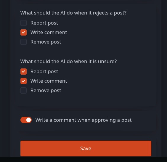 AI AutoModerator – screenshot 2