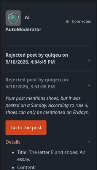 AI AutoModerator – screenshot 3