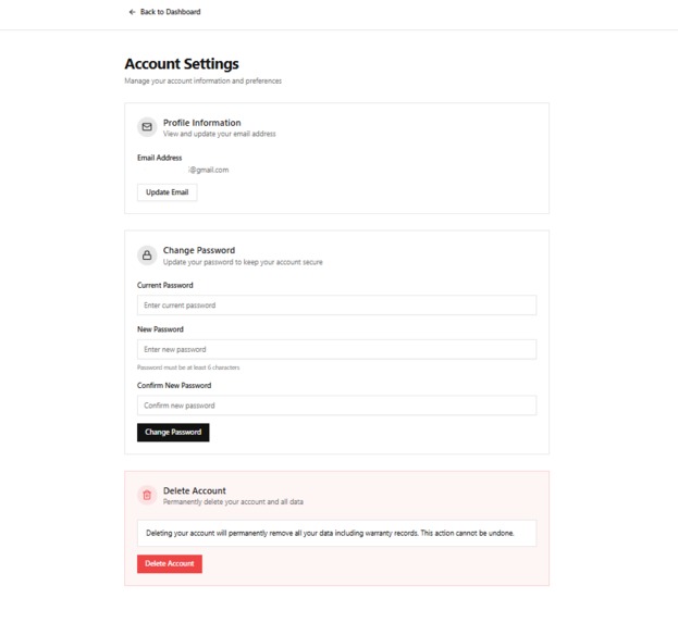 Warranty Wallet – screenshot 2