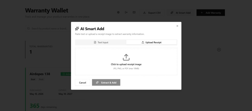 Warranty Wallet – screenshot 6