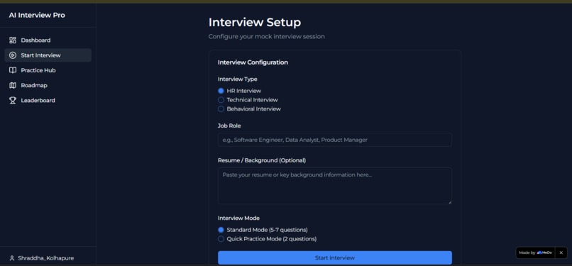 MockMaster AI: Interview Simulation & Feedback Platform – screenshot 2