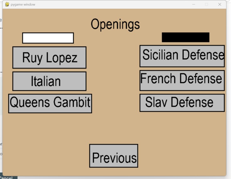 Kavin's Chess project for windsor community – screenshot 2