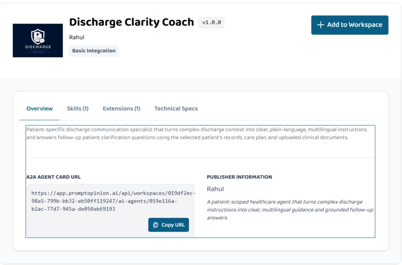 Discharge Clarity Coach – screenshot 1