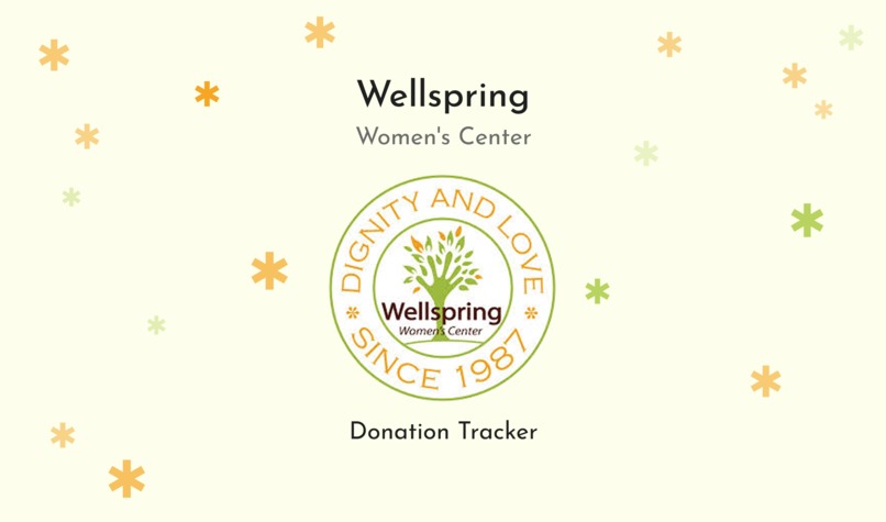 Wellspring Women’s Center Donation Tracker – screenshot 1