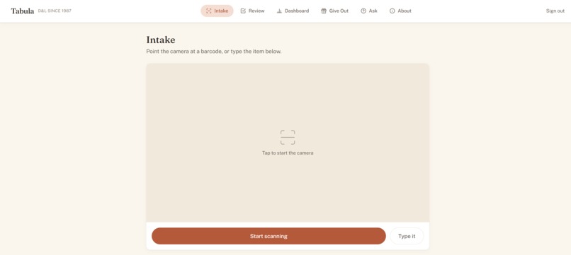 Tabula – screenshot 1