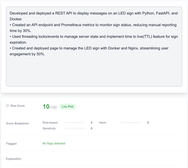 Resume Lens – screenshot 2