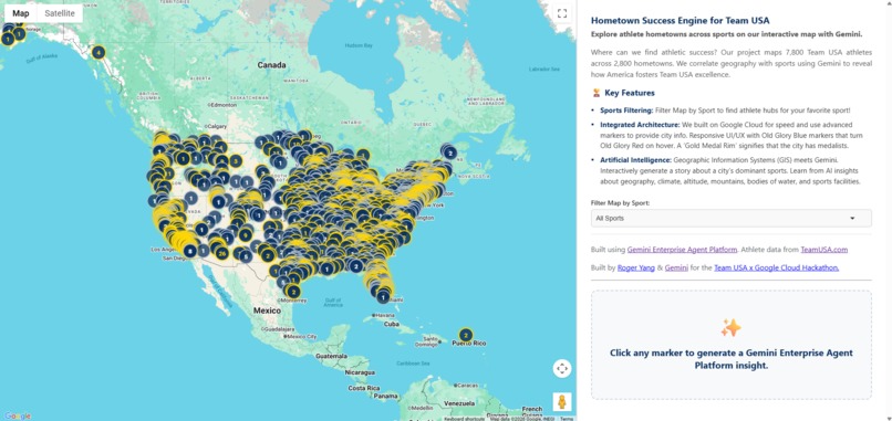Hometown Success Engine for Team USA — Powered by Gemini – screenshot 2