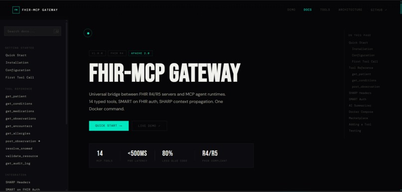 FHIR-MCP Gateway – screenshot 2