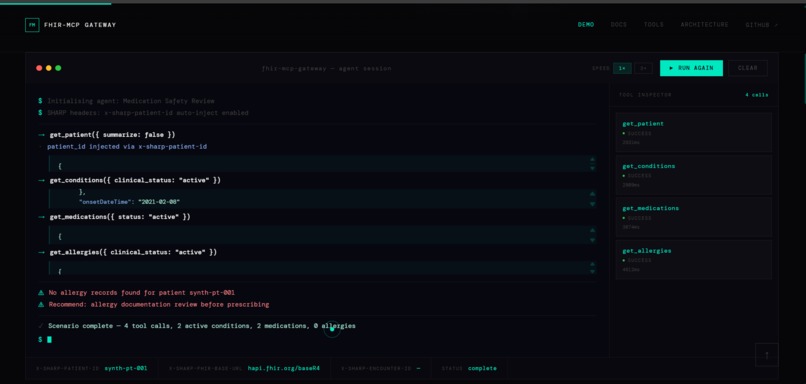 FHIR-MCP Gateway – screenshot 3
