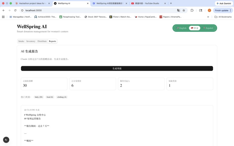 WellSpring AI — Donation Management System – screenshot 7