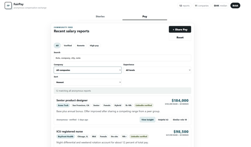 FairPay – screenshot 1