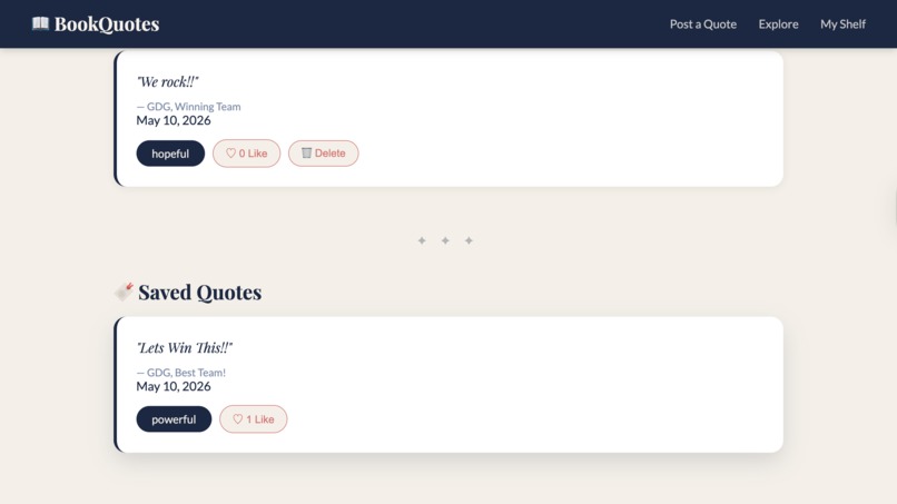 BookQuotes App – screenshot 3