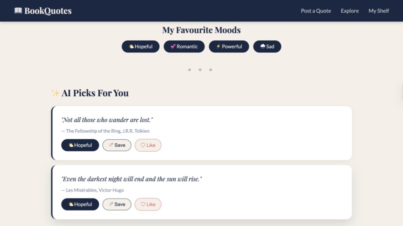 BookQuotes App – screenshot 7