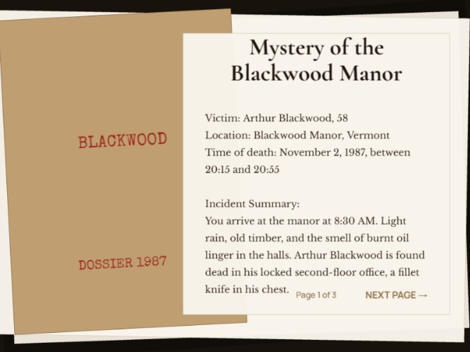 Mystery of the Blackwood manor – screenshot 2