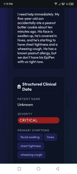 Med-Triage Voice — A2A Agent + FHIR Intake – screenshot 1