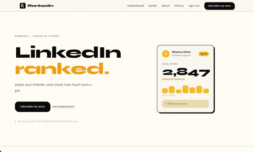 RankedIn – screenshot 1