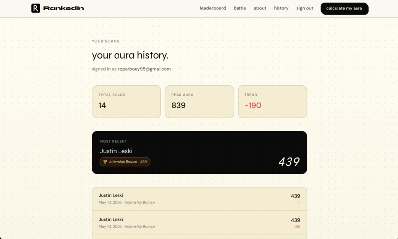 RankedIn – screenshot 3