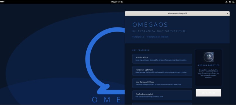 OmegaOS – screenshot 1