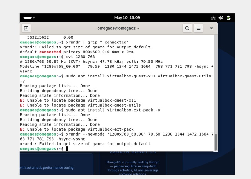 OmegaOS – screenshot 3