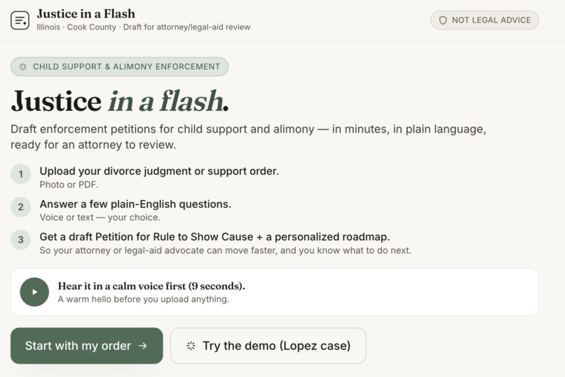 Justice in a Flash – screenshot 1