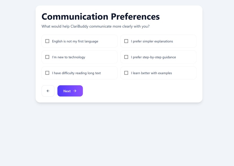 ClariBuddy – screenshot 2