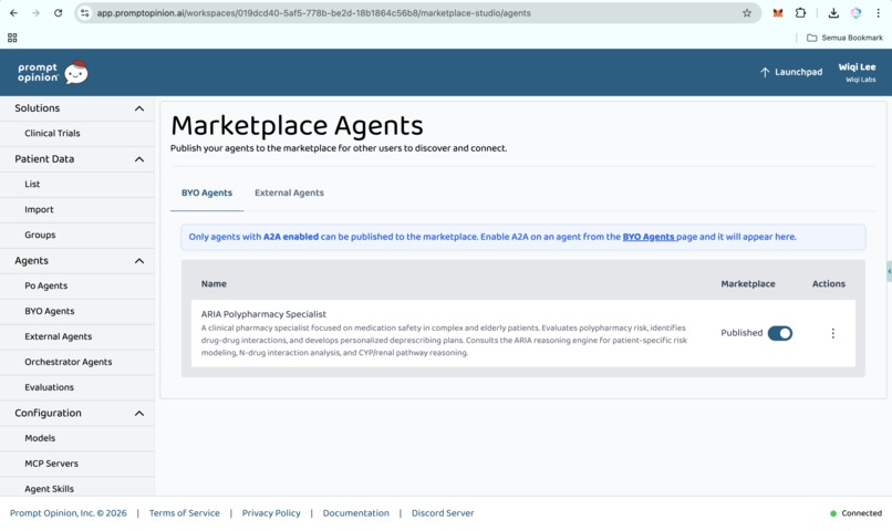 ARIA(Adaptive Risk Intelligence for Polypharmacy Assessment) – screenshot 1