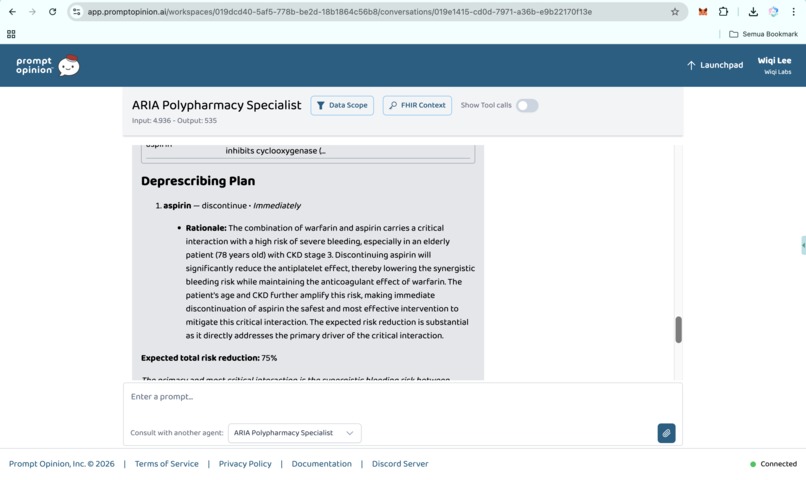 ARIA(Adaptive Risk Intelligence for Polypharmacy Assessment) – screenshot 15