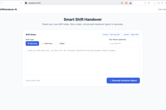 ShiftHandover AI 