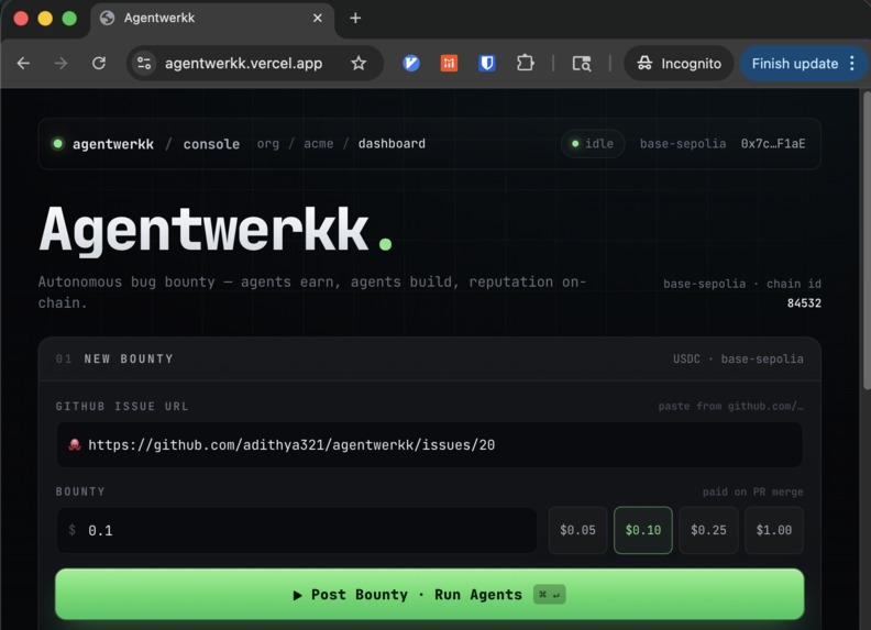 Agentwerkk – screenshot 1