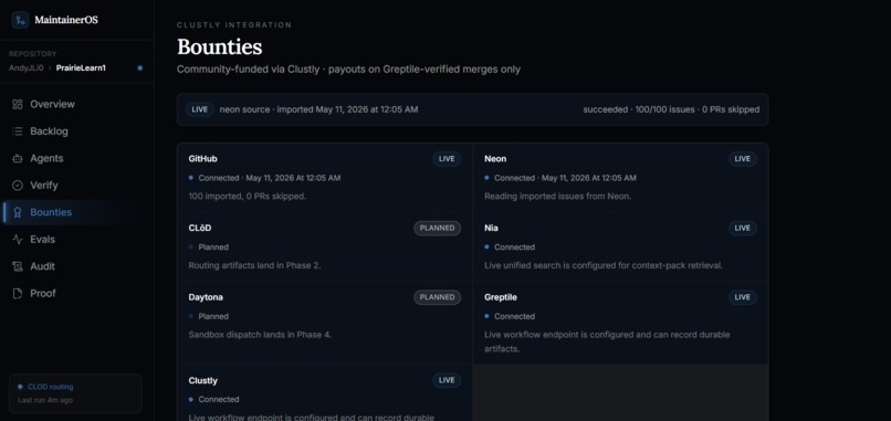 MaintainerOS – screenshot 4