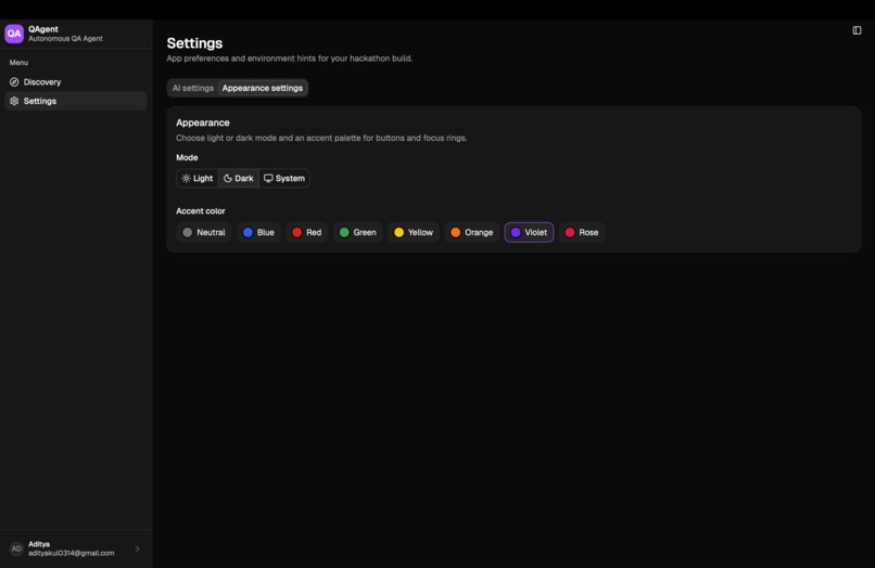 QAgent – screenshot 1