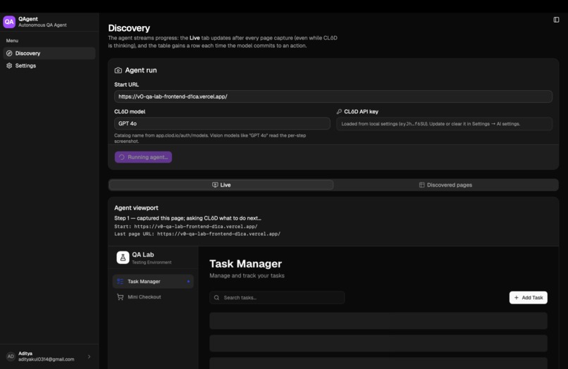 QAgent – screenshot 4