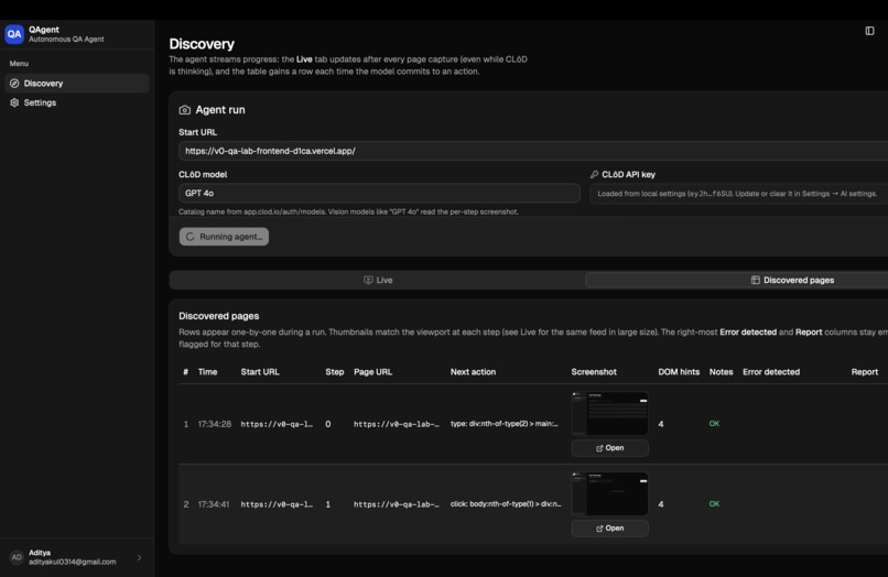 QAgent – screenshot 5