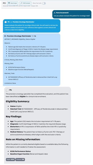 Omni-Match A2A: Oncology Orchestrator – screenshot 1