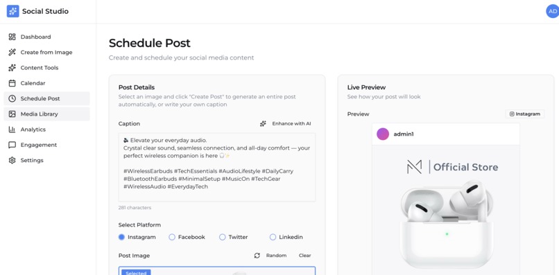 Social Studio – screenshot 2