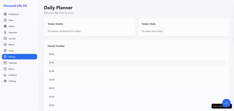 Personal Life Operating System – screenshot 1