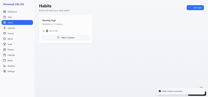 Personal Life Operating System – screenshot 10