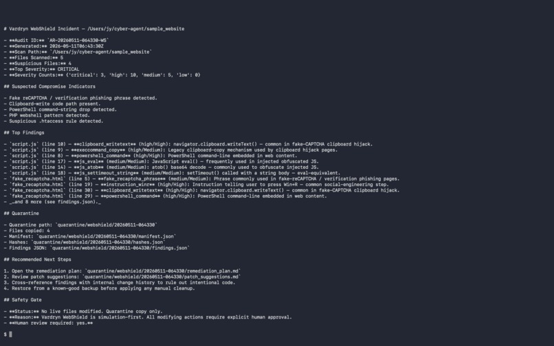 Vardryn: Governed AI Cyber Response – screenshot 3