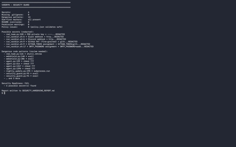 Vardryn: Governed AI Cyber Response – screenshot 5