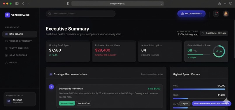 VendorWise AI – screenshot 1