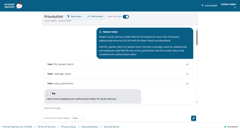 PriorAuth AI Agent – screenshot 1