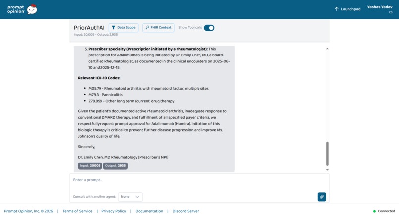 PriorAuth AI Agent – screenshot 2