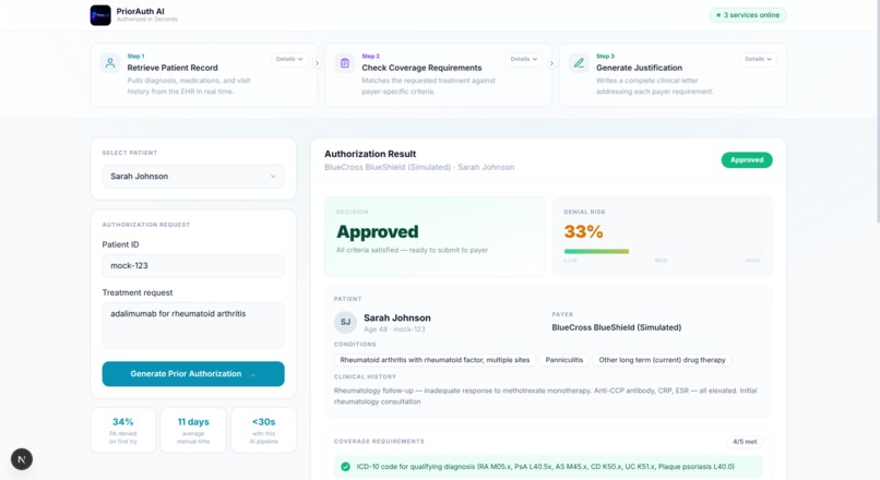 PriorAuth AI Agent – screenshot 3