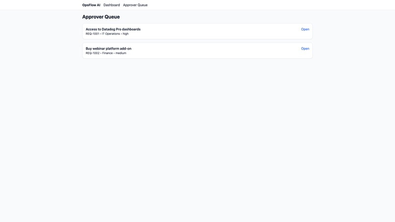 OpsFlow AI – screenshot 1