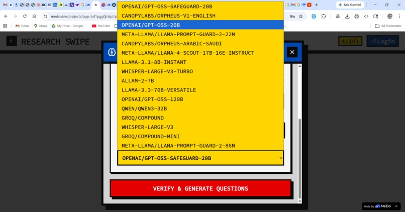 Research Swipe – screenshot 8