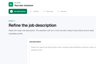 SLATE recruiting assistant