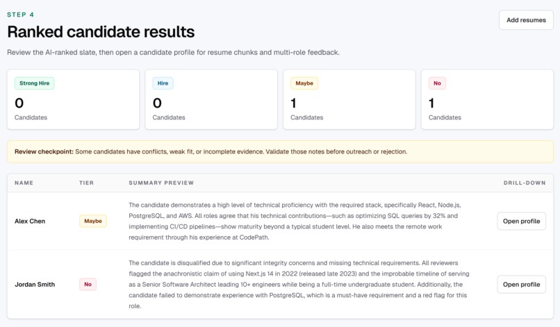 SLATE recruiting assistant – screenshot 3