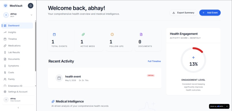 MedVault – screenshot 2