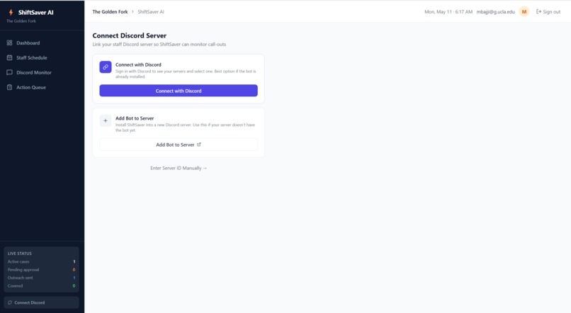 ShiftSaver (team #3) – screenshot 2