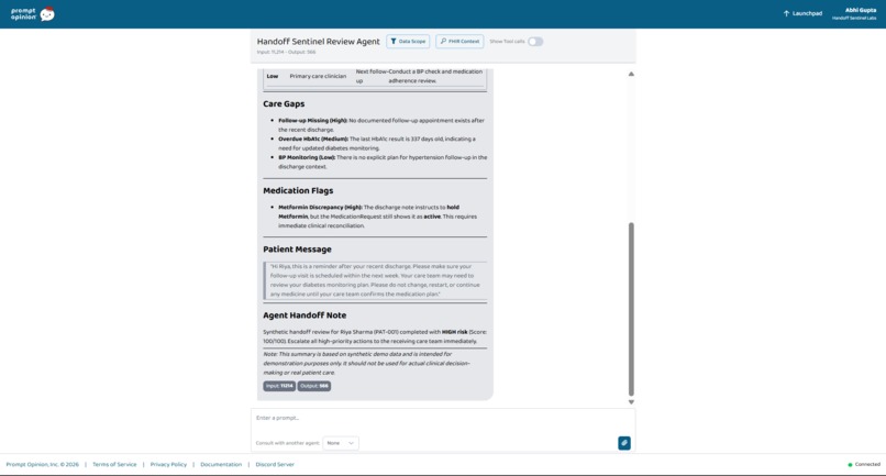 Handoff Sentinel MCP – screenshot 3